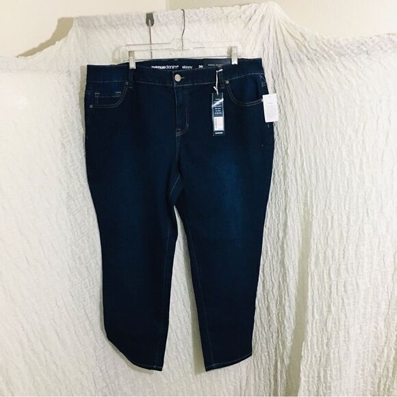 Avenue NWT Denim “Skinny” Dark Blue Size 20 Petite - Picture 1 of 10